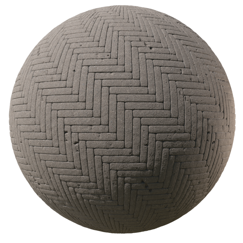 Herringbone Pavement